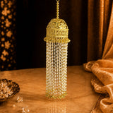 Traditional Long Gold Dome Pearl-Beaded With Ghungroo Kalira