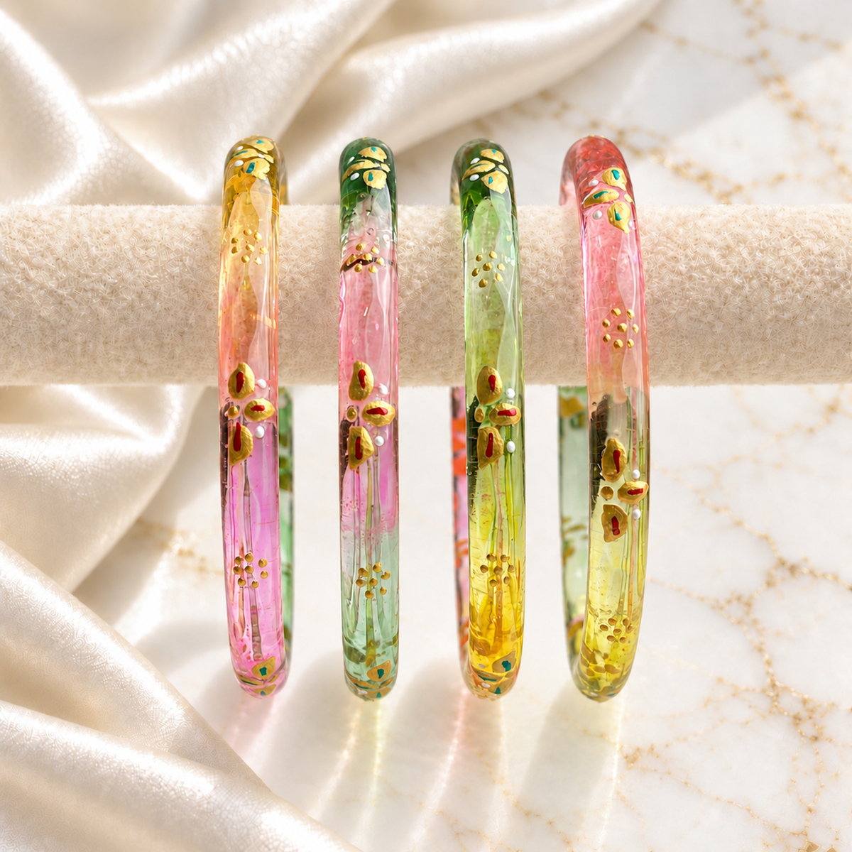 Leafwork Glass Kada