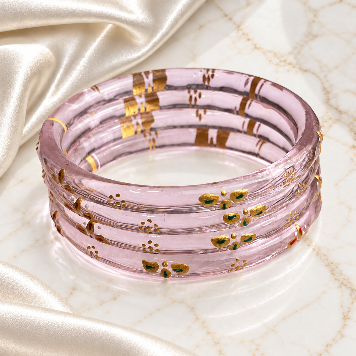 Leafwork Glass Kada