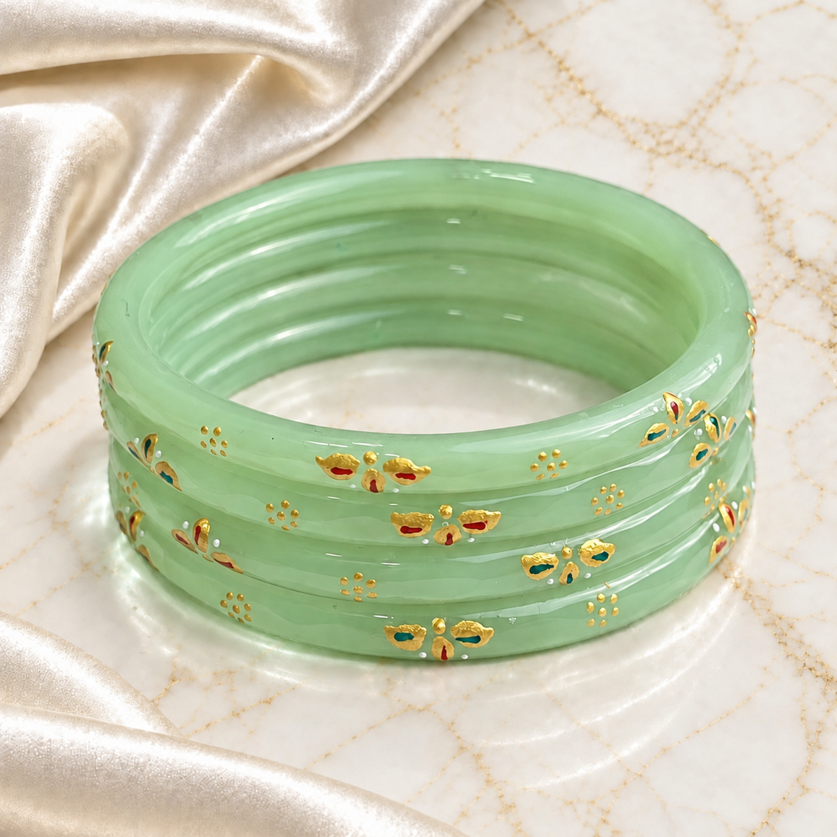 Leafwork Glass Kada