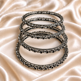 Leaf Curve Oxidised Bangles