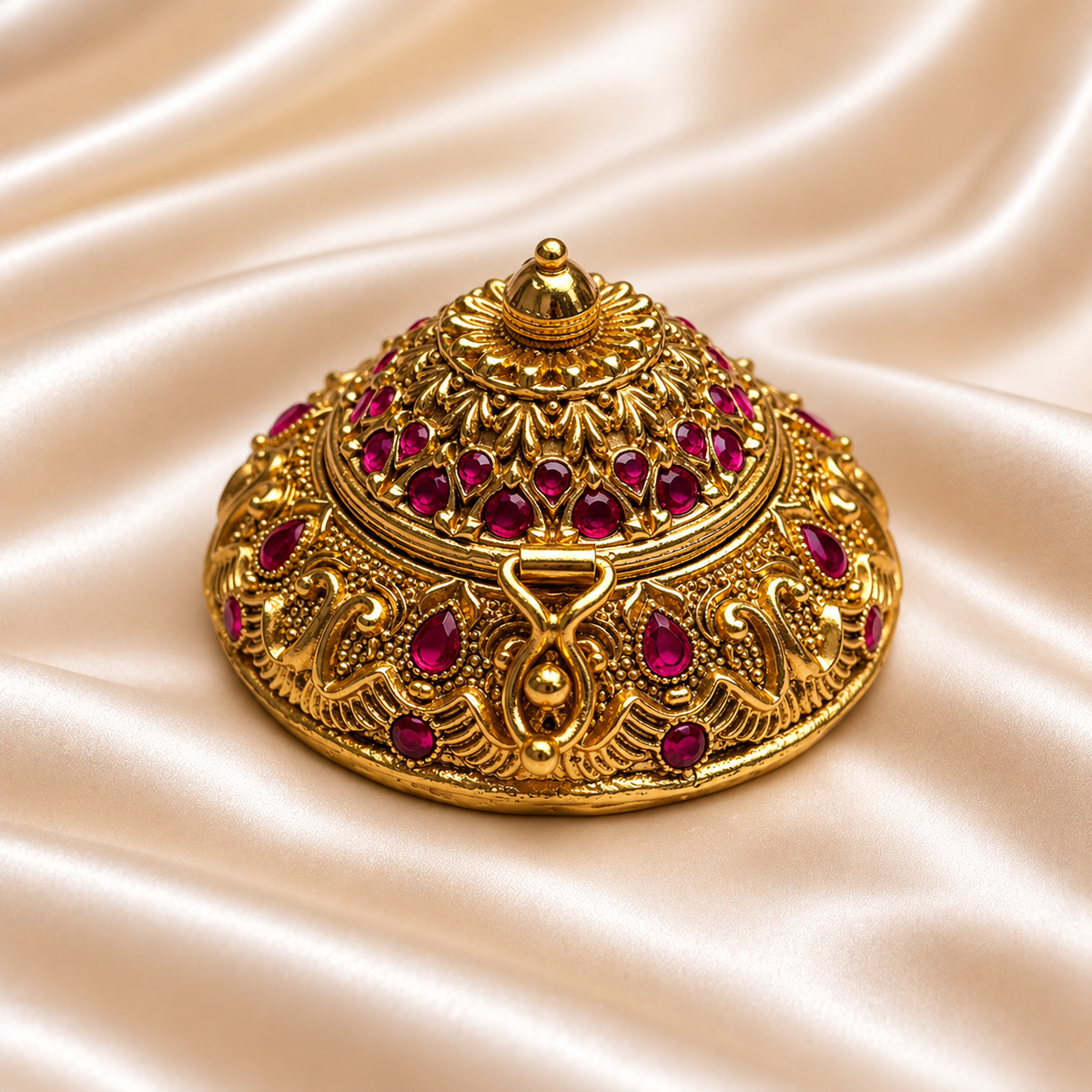 Feather Detail Sindoor Box