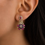 American Diamond Floral Necklace Set