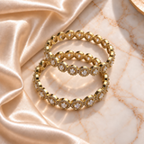 Antique Gold AD Crystal Kada