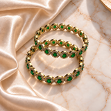 Antique Gold AD Crystal Kada