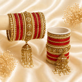 Bangle Set with Pearl & Hanging