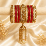 Bangle Set with Pearl & Hanging
