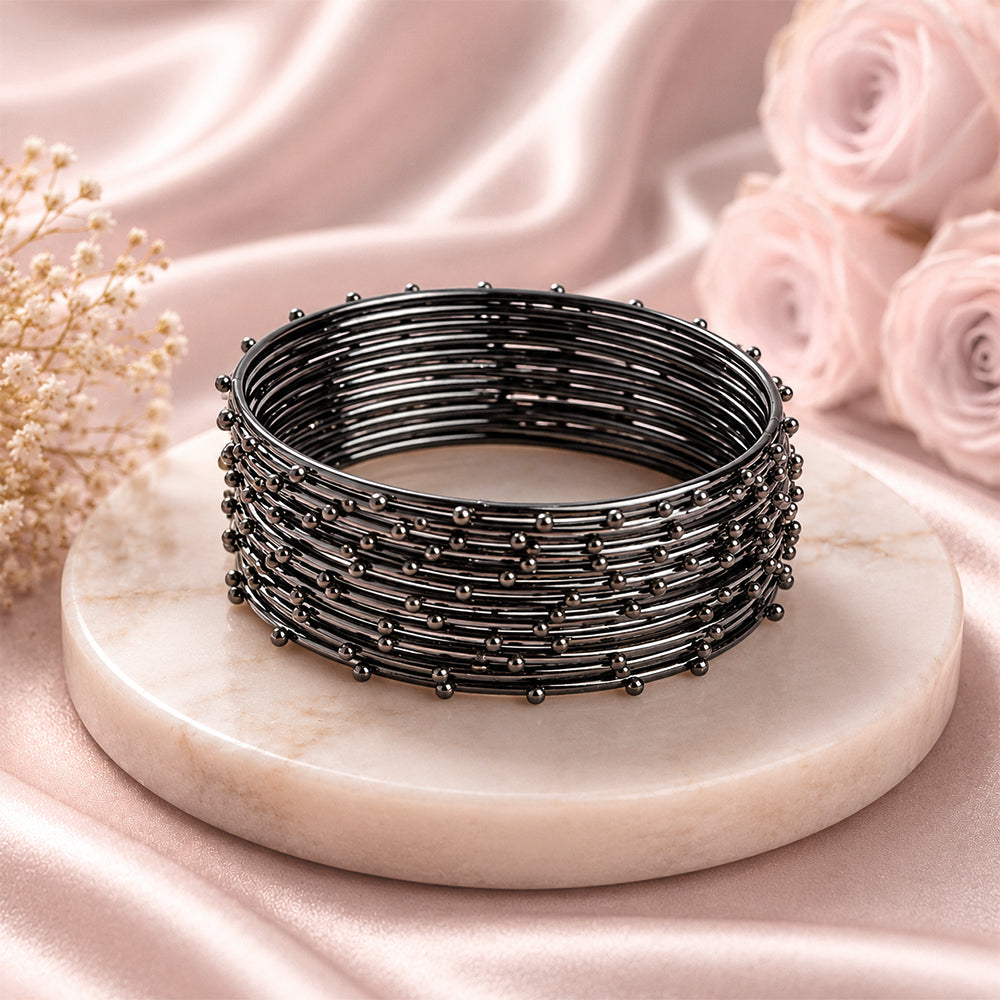 Dotted Metal Bangle