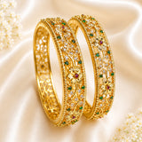 Floral leaf golden kada 0006