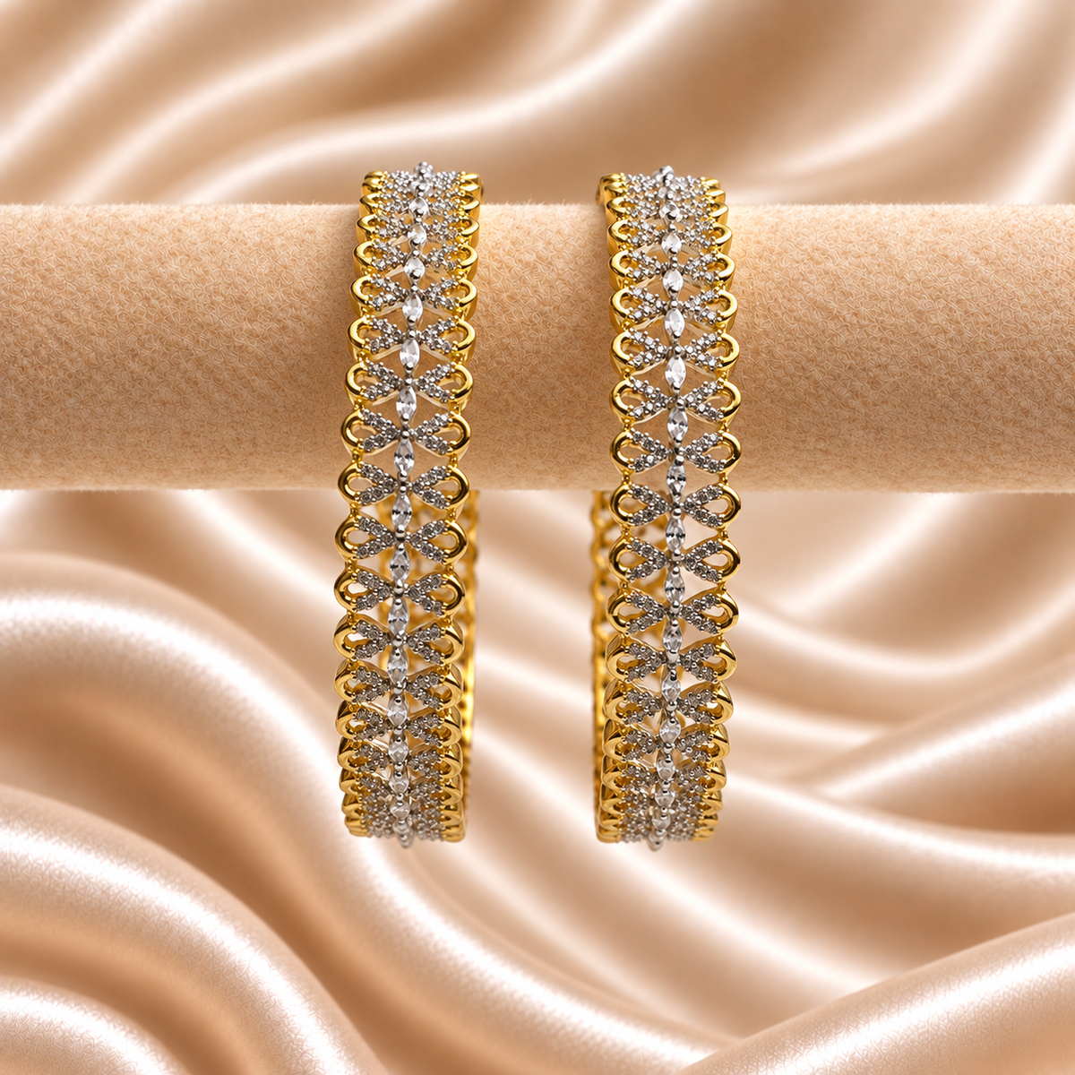 Floral Loop AD Stone Kada