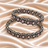 Geometric Floral Stone Kada