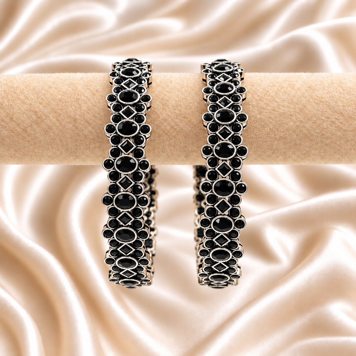 Geometric Floral Stone Kada