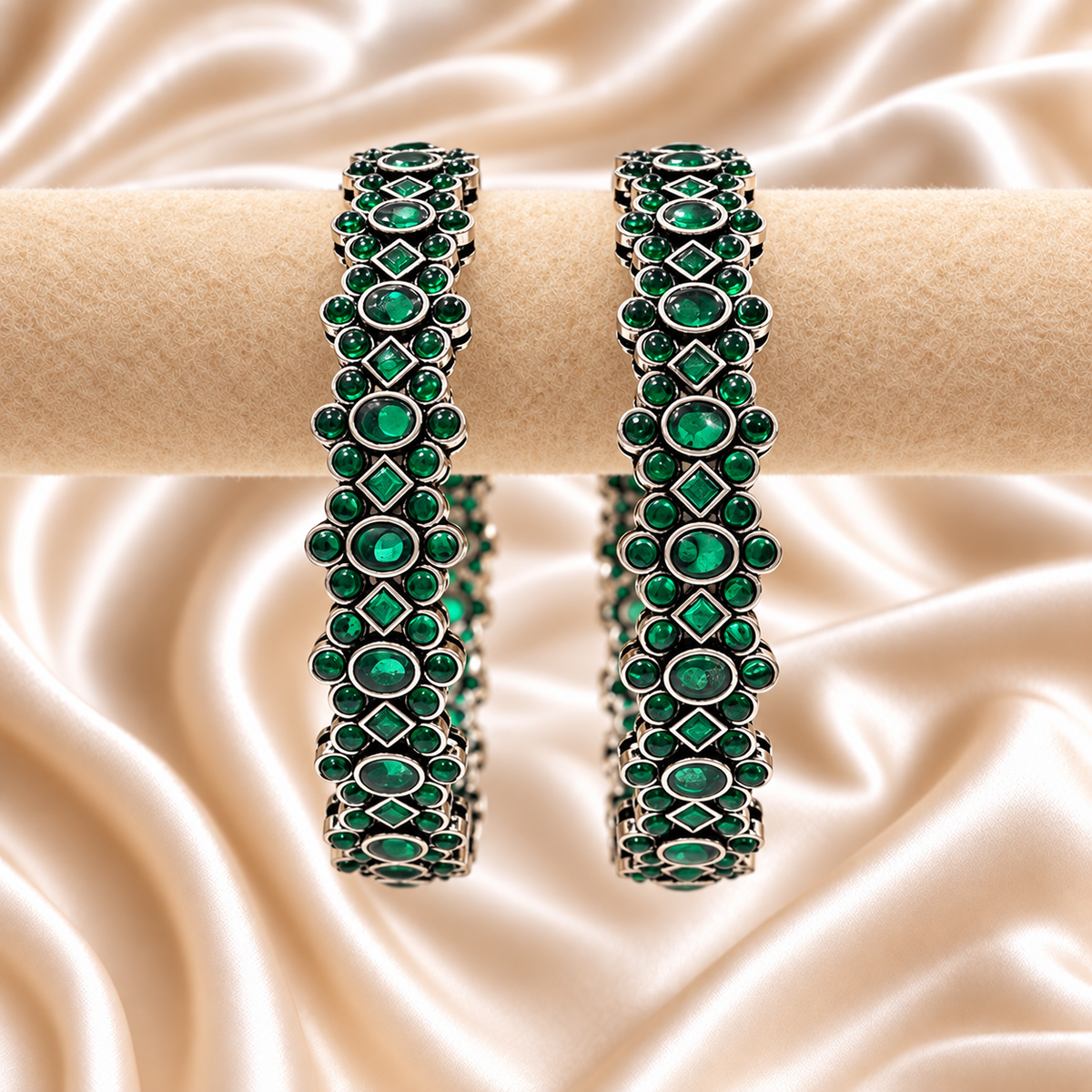 Geometric Floral Stone Kada