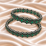 Geometric Floral Stone Kada