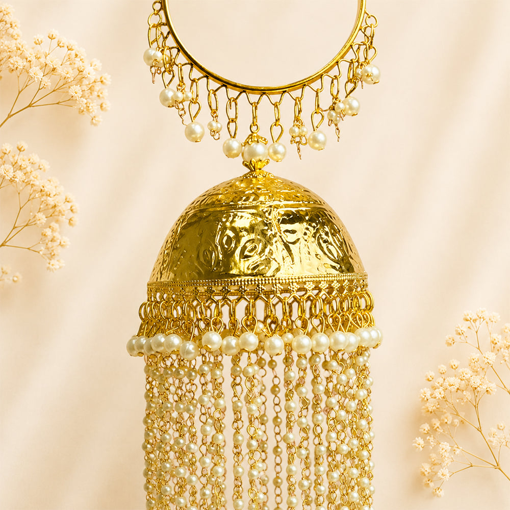 Golden Dome with Pearl Chain Hanging Bridal Kalira