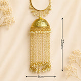 Golden Dome with Pearl Chain Hanging Bridal Kalira