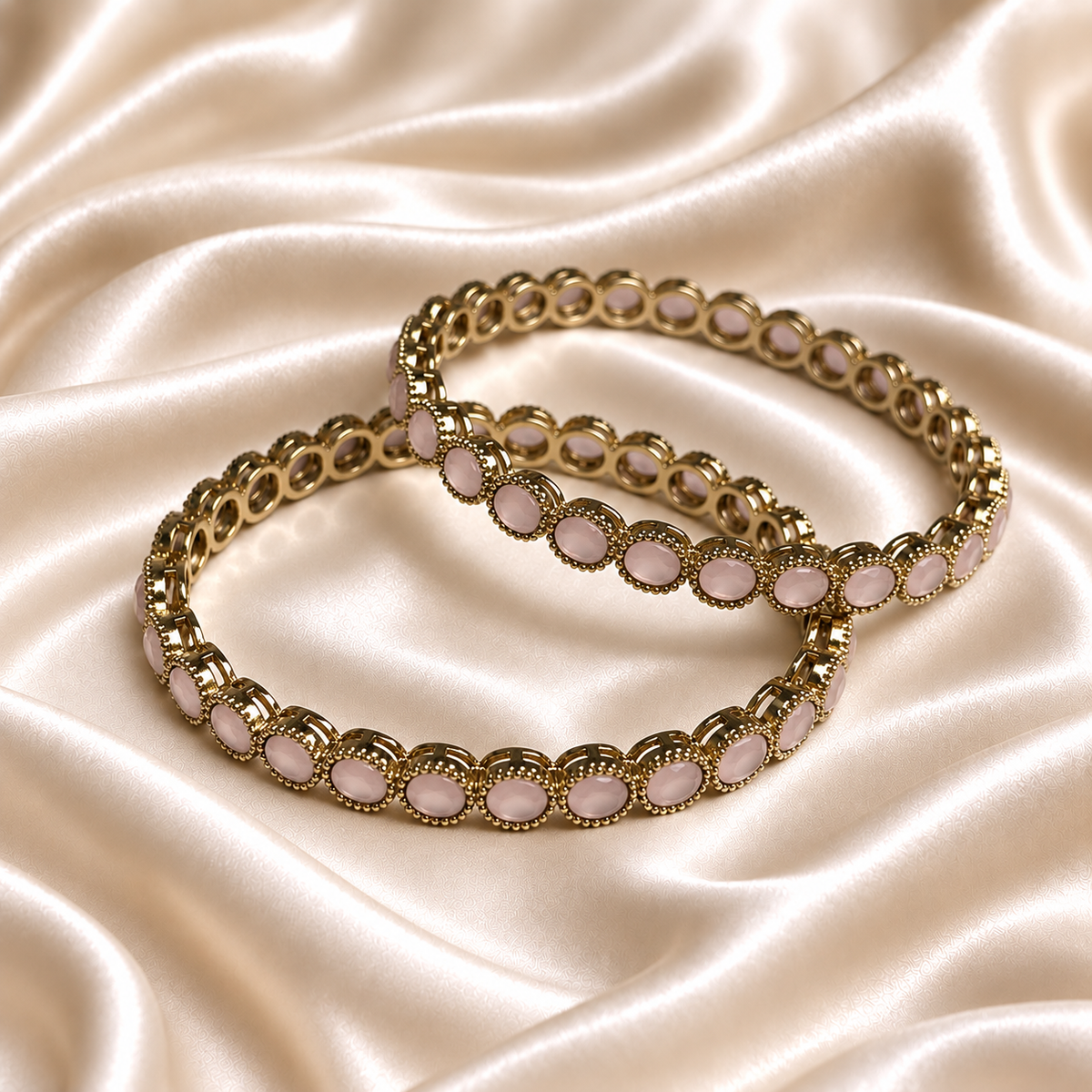 Oval Reverse Ad Stone Kada