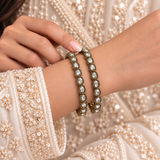 Oval Reverse Ad Stone Kada