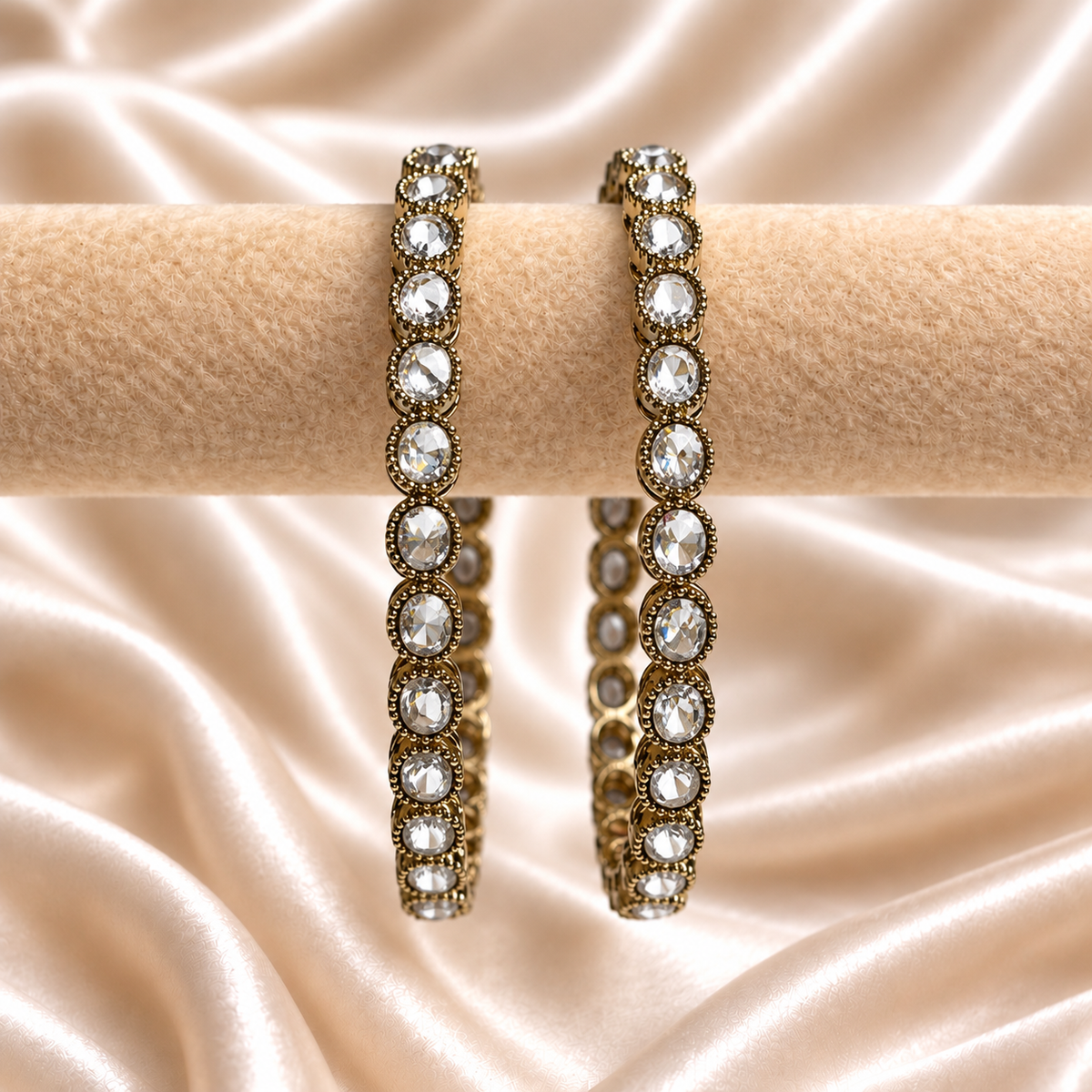Oval Reverse Ad Stone Kada