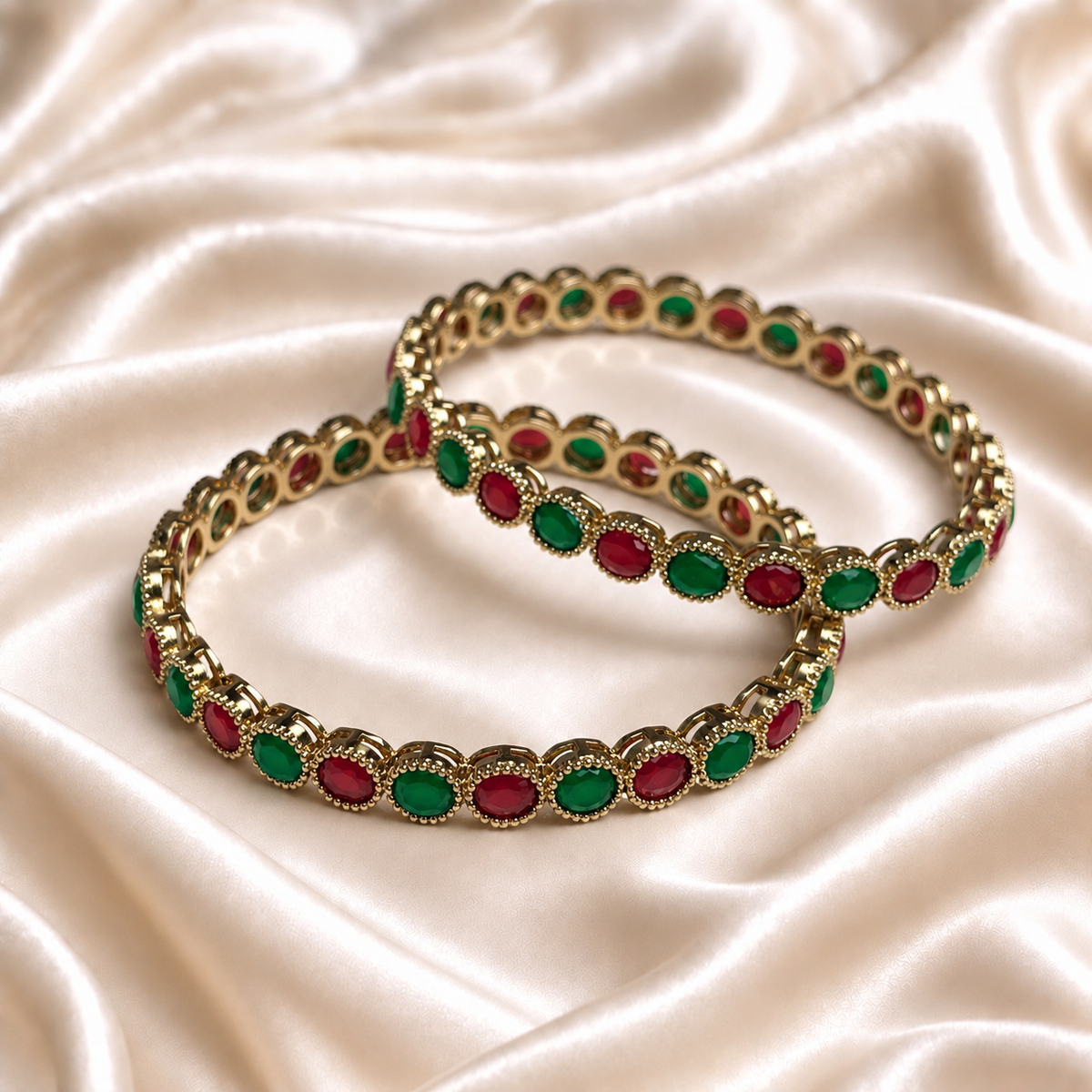 Oval Reverse Ad Stone Kada