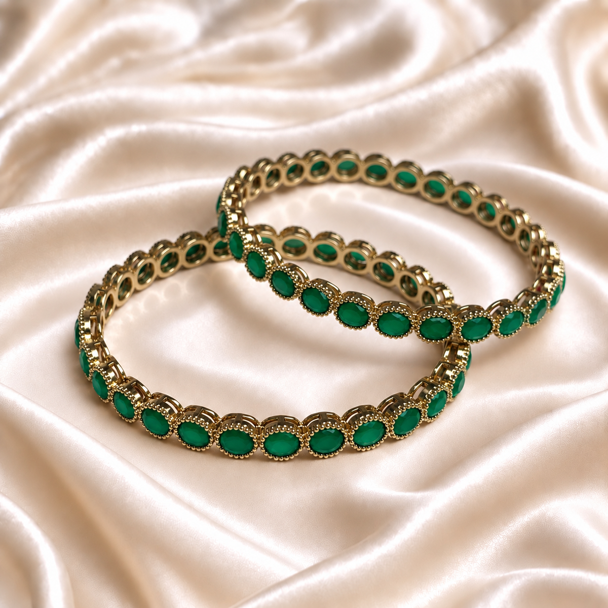 Oval Reverse Ad Stone Kada