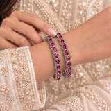 Oval Shape Ad Stone With Oval Frame Kada