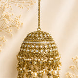 Polki Dome with Small Multiple Jhumka Hanging