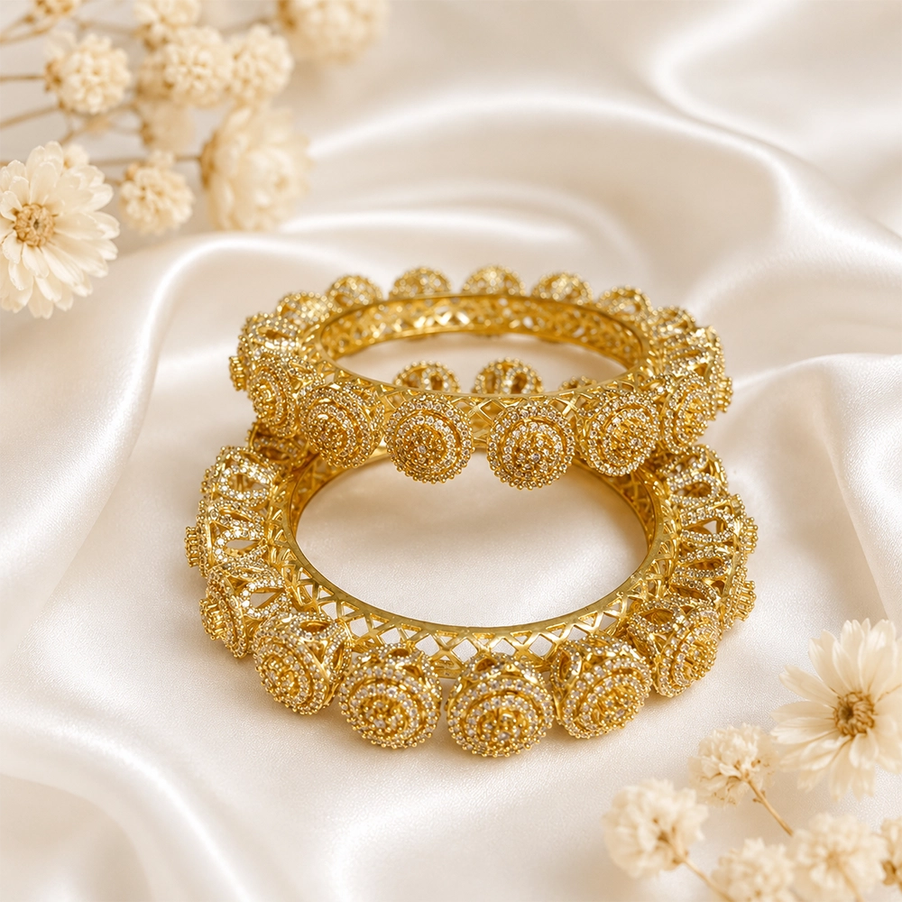 Premium AD Rich Sparkling Pacheli Bangles