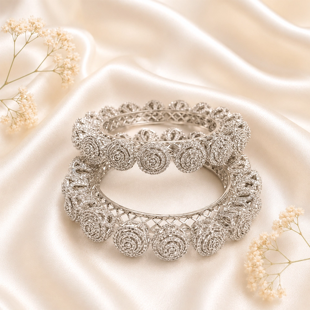 Premium AD Rich Sparkling Pacheli Bangles
