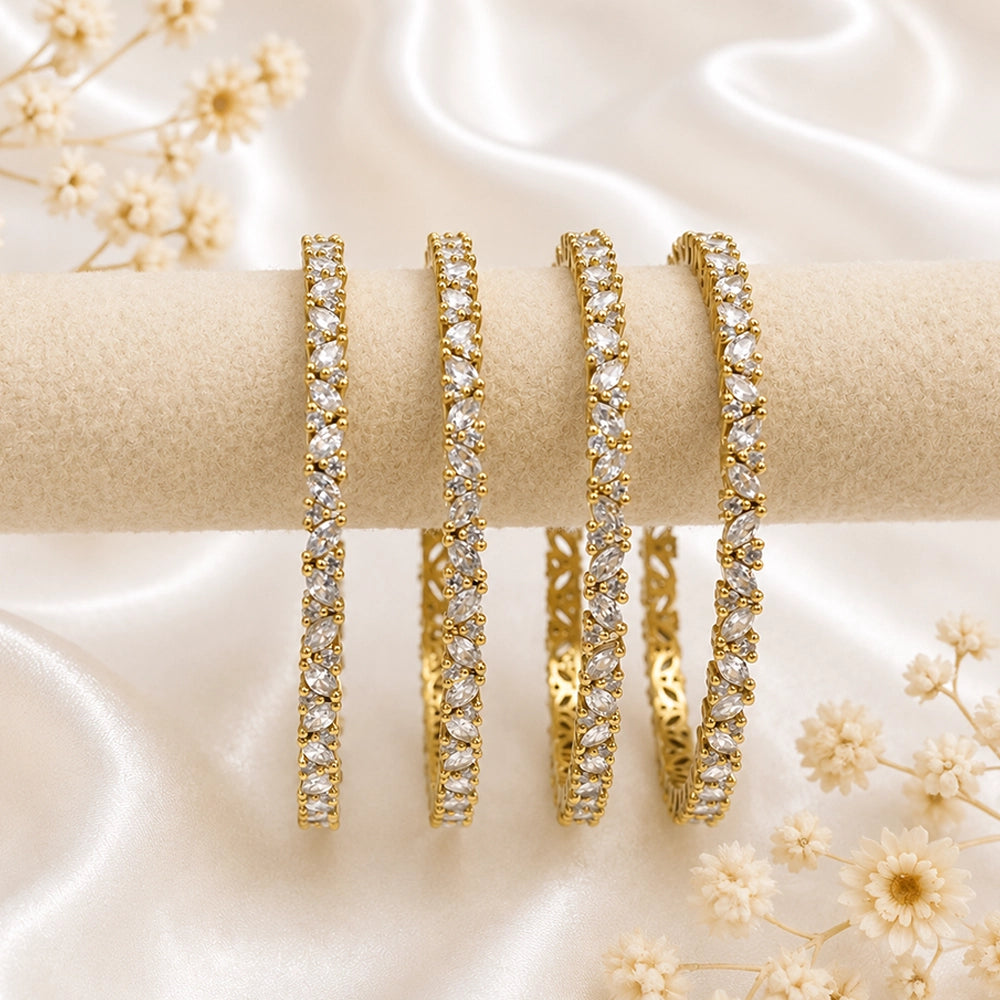 Premium AD Sleek Eye Shaped Kada