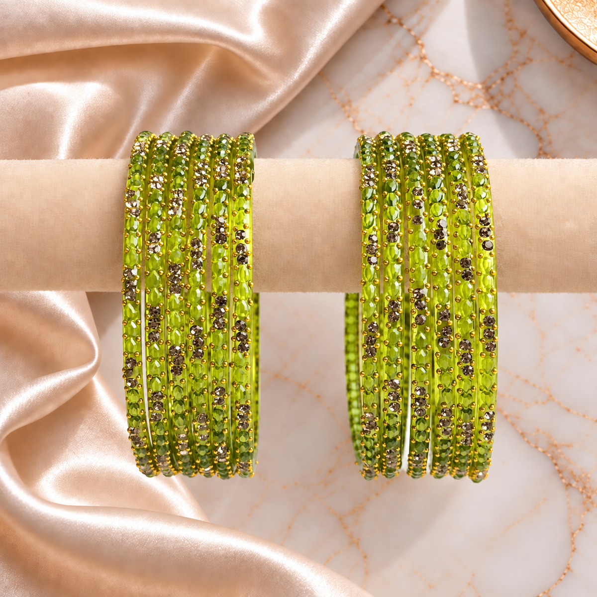 Raindrop Jelly Stones Bangles