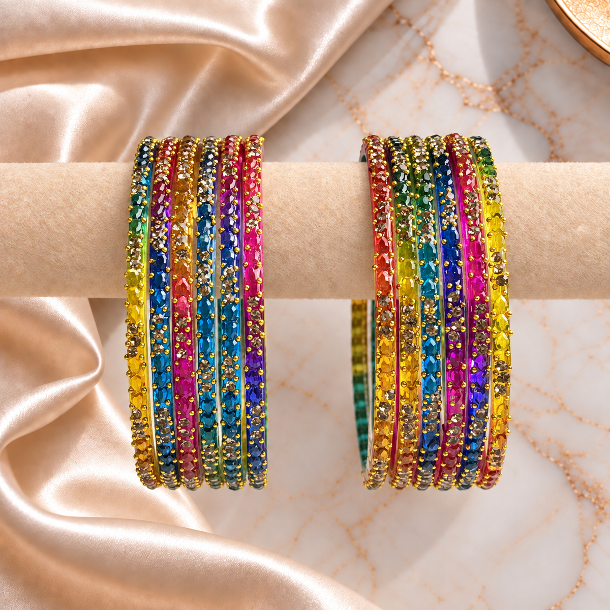 Raindrop Jelly Stones Bangles