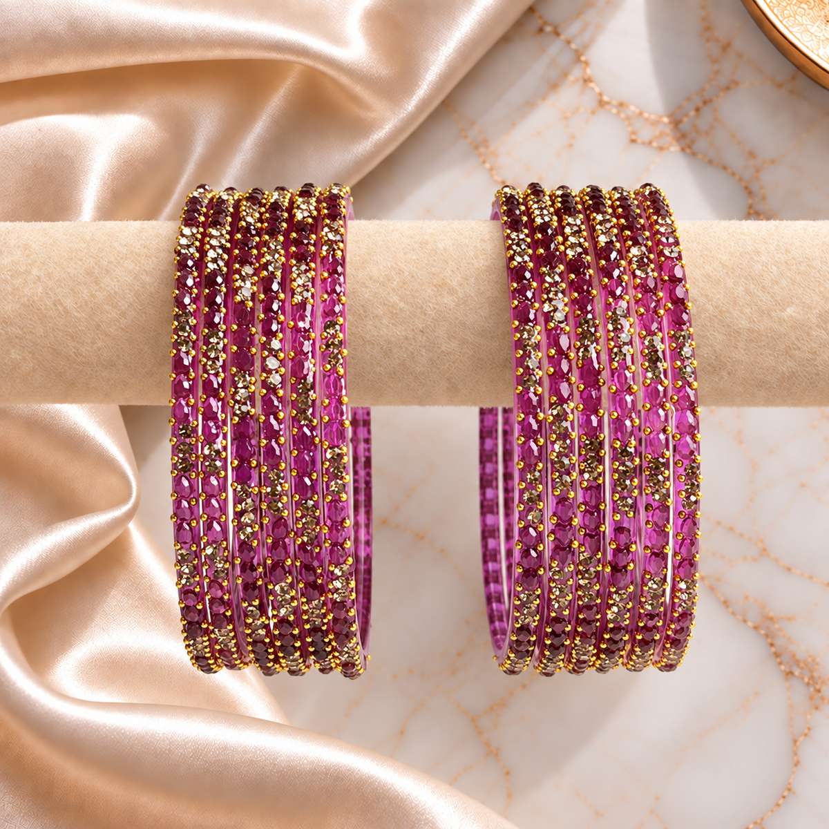 Raindrop Jelly Stones Bangles