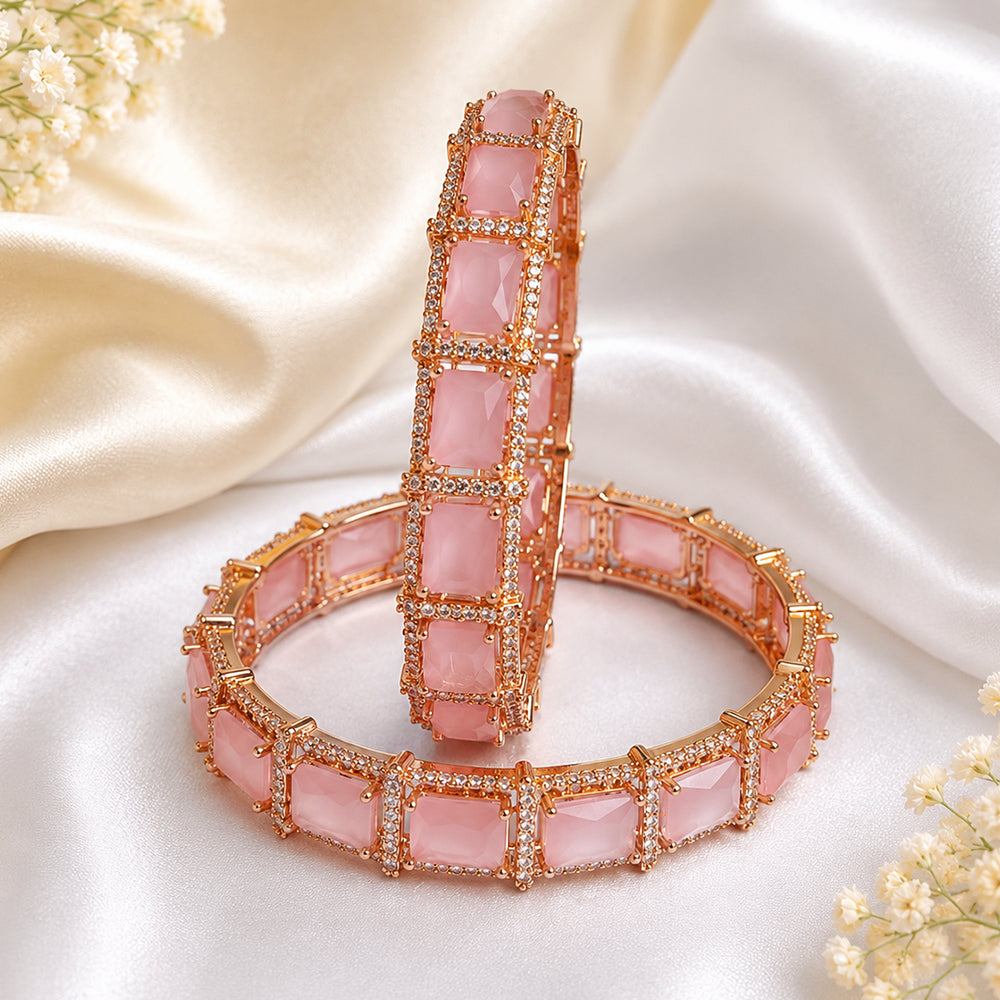 Rose Gold-Plated AD kada 0014