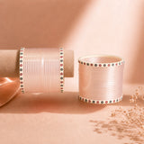 Rose Gold Super Soft Pola Basic Bridal Chura with Evil Eye Dot
