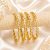 Round Single line AD Bangle