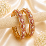 Ruby-white round AD kada