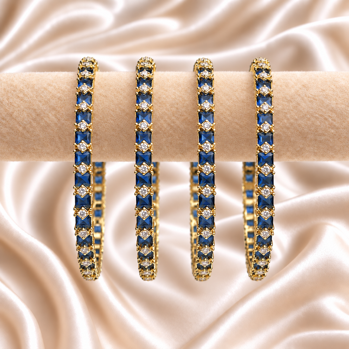 Square Line AD Stone Kada