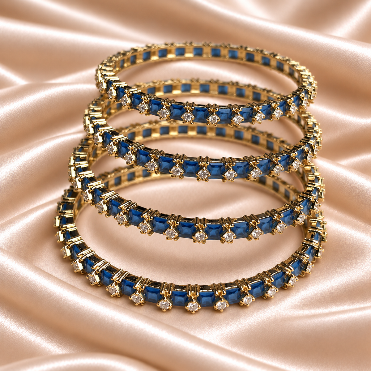 Square Line AD Stone Kada