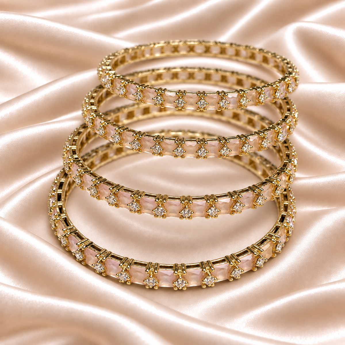 Square Line AD Stone Kada