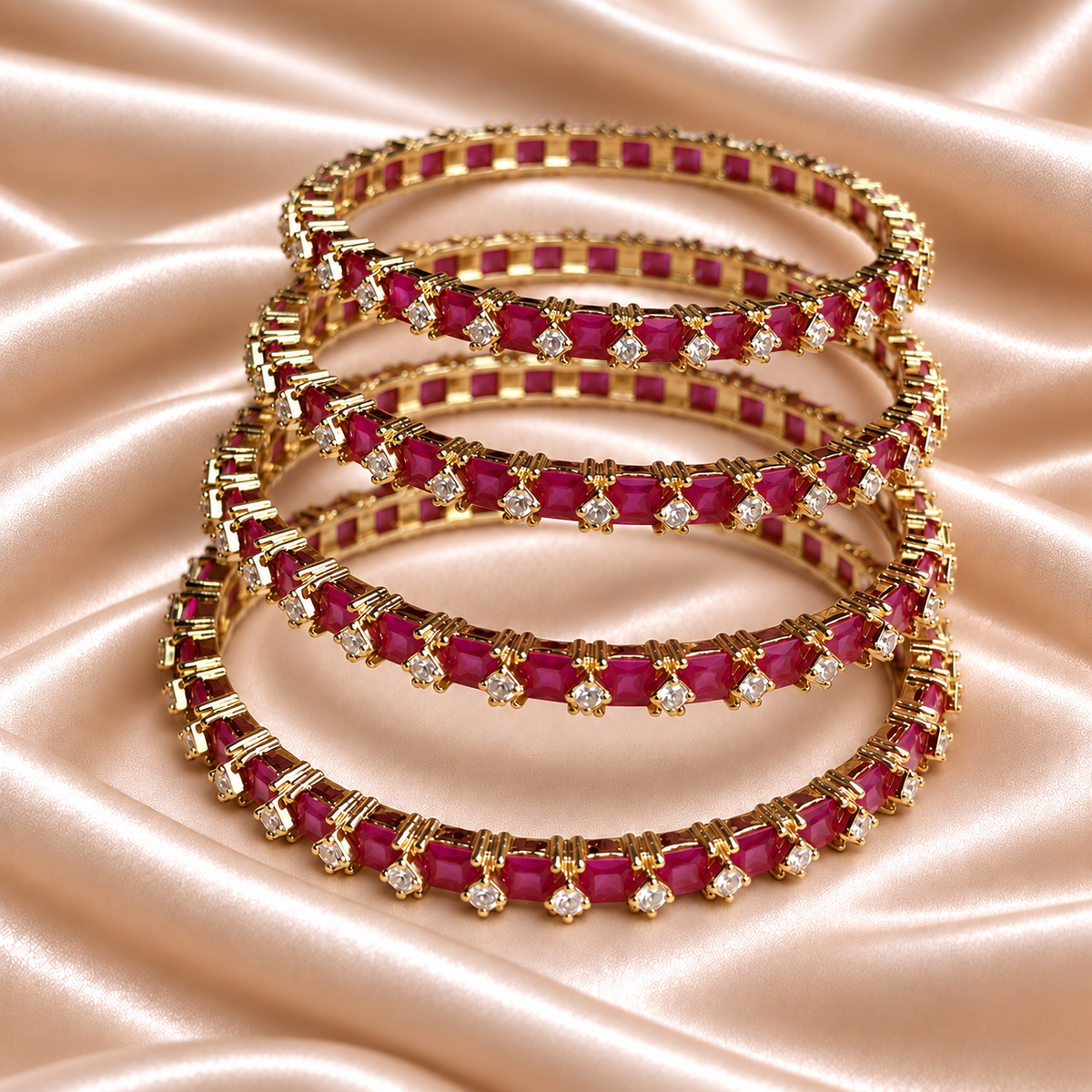 Square Line AD Stone Kada