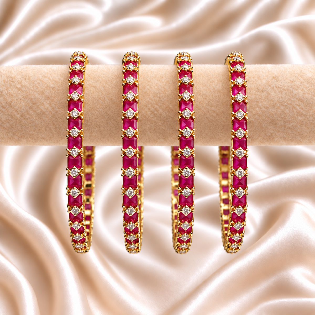 Square Line AD Stone Kada