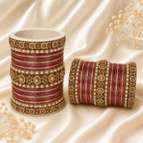 Stones & Pearl Bangles Set