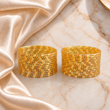 Striped Print Glass Bangles