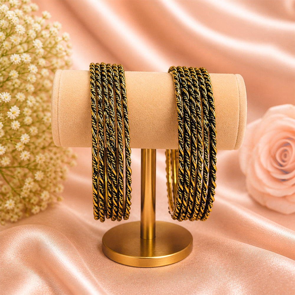 Twisted Design Metal Bangle