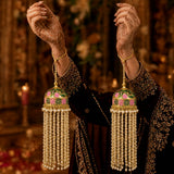 Pastel Peacock Meenakri Bridal Kalira