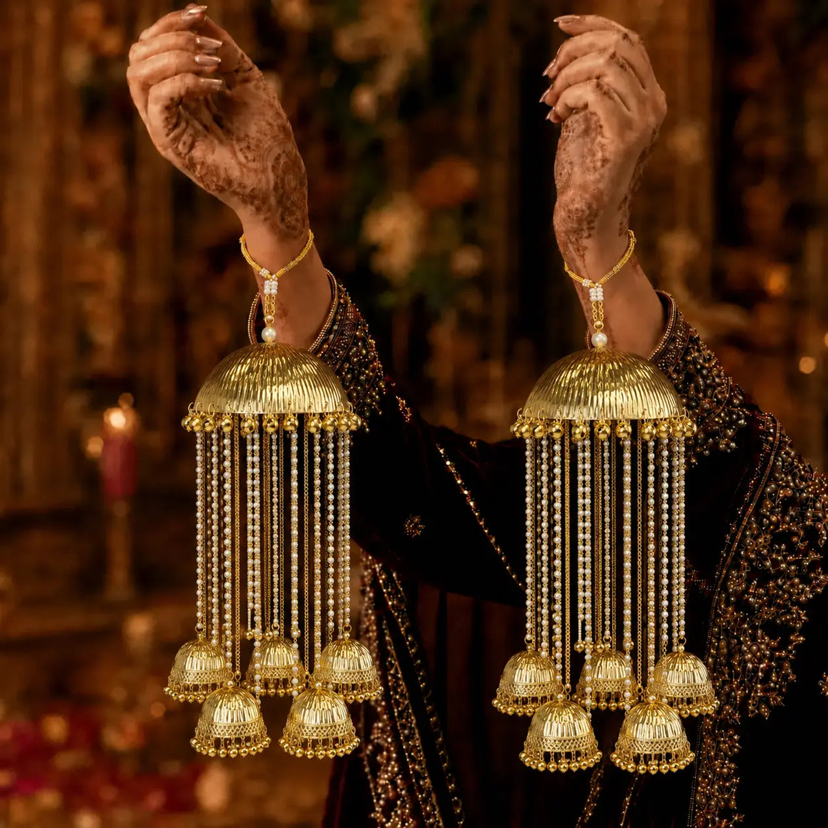 Jhumka-Style Bridal Kalira With Ghungroo