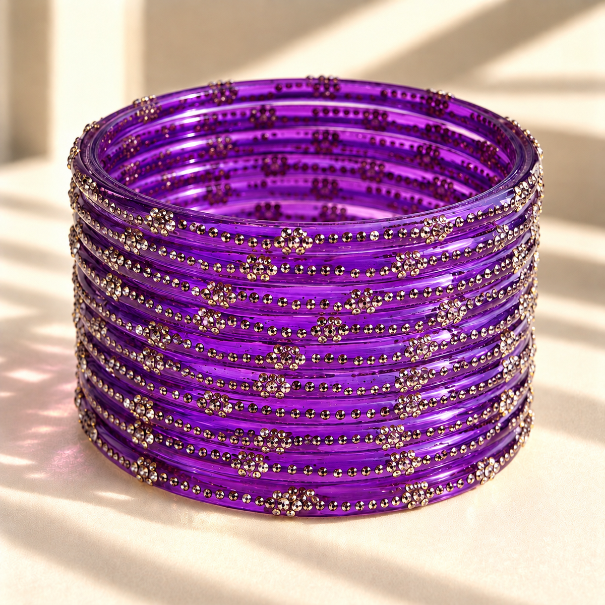 Mini Bloom Glass Bangles