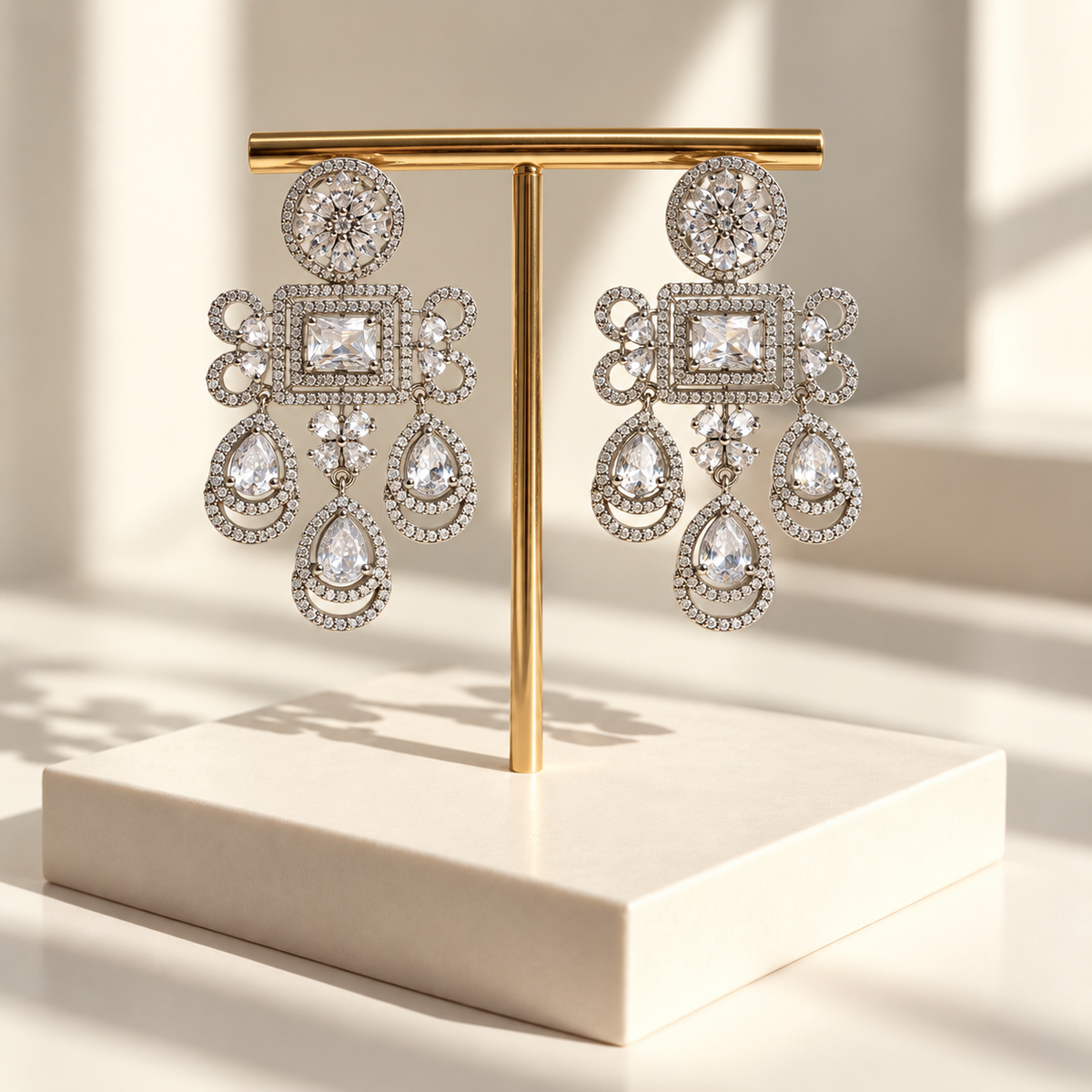 Graceful Layered Drop Earrings