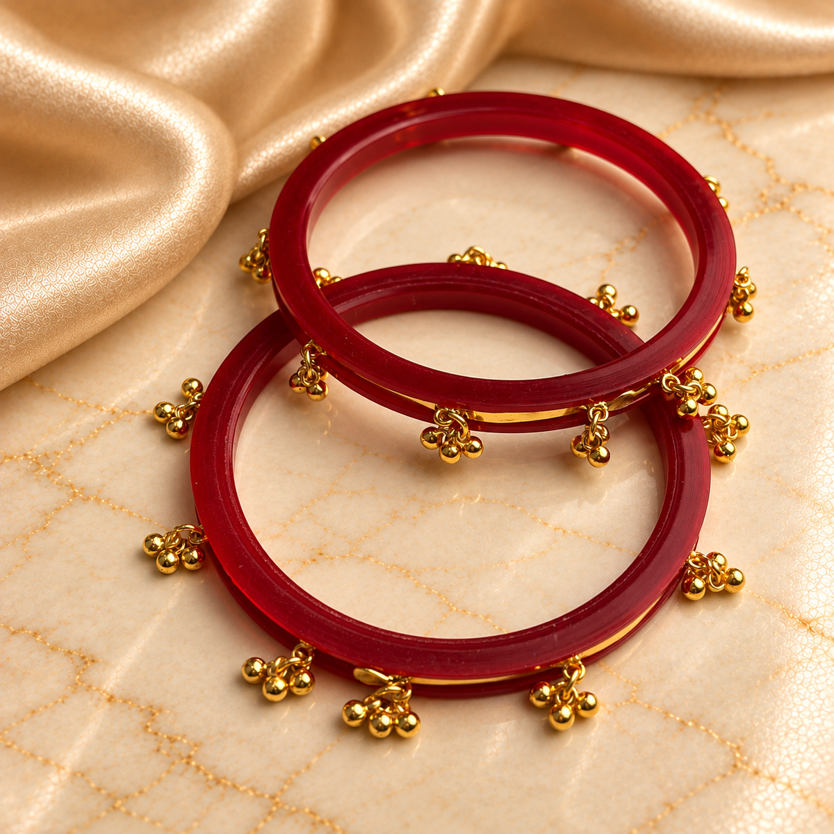 Ghungroo Line Acrylic Bangles